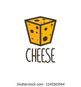 Cheese logo design. symbol. vector.