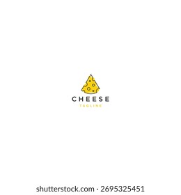 Vector plano de Plantilla de diseño de logotipo de queso