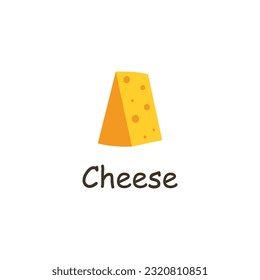 Diseño del logotipo de queso con concepto de vectores. Icono de queso o símbolo.