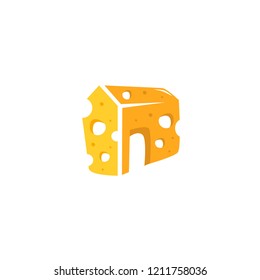 Cheese Logo Design Vector Image. Cheese Logo Template