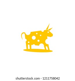 Cheese Logo Design Vector Image. Cheese Logo Template