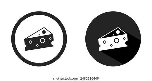 Cheese logo. Cheese icon vector design black color. Stock vector.