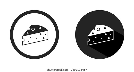 Cheese logo. Cheese icon vector design black color. Stock vector.