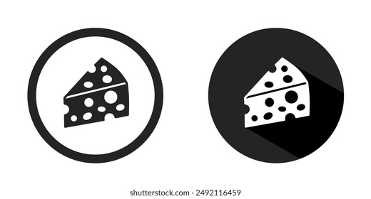 Cheese logo. Cheese icon vector design black color. Stock vector.