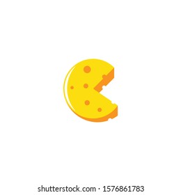 Cheese logo icon vector illustration.