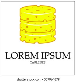 Cheese Logo Illustration