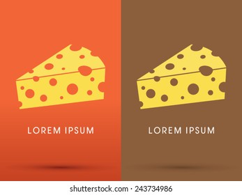 Cheese, logo, symbol, icon, graphic, vector.