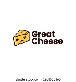 Cheese Logo Vector Icon Illustration