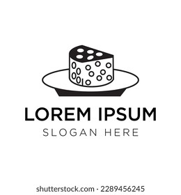 cheese logo vector illustration isolated on white background