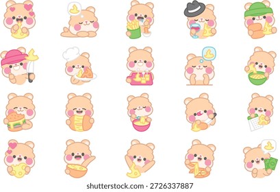 Amo De Queijo E Ilustrações De Alimentos Ilustração Vetorial. Modelo de design de símbolo de ilustração para elemento de interface do usuário móvel da Web.