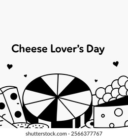 Cheese Lover's Day of illustration