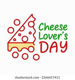 Cheese Lover's Day of illustration