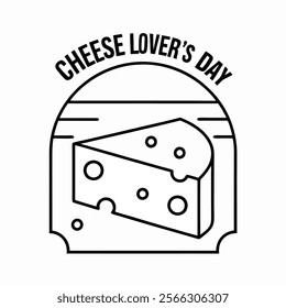 Cheese Lover's Day simple art