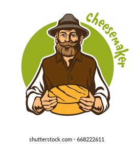 Cheese maker, Farmer, cheese loaf
