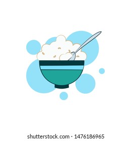 Cheese, mascarpone icon. Element of color cheese icon