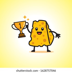 cheese mascot character vector design