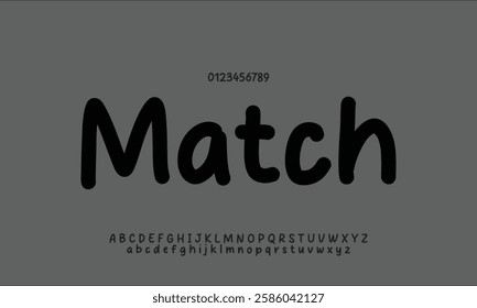 Cheese Matcha vector font alphabet with numbers