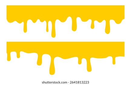 Cheese melt background vector. Melt cheese frames. cheesy food texture flow isolated on white background