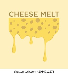Logo de Melt de queso o diseño de plantillas de símbolos
