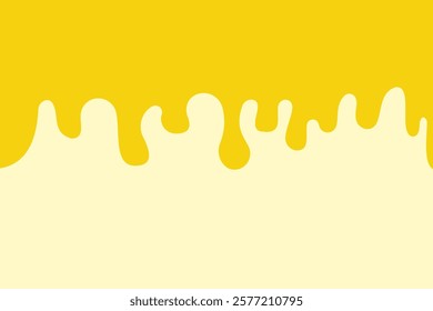Cheese melted background. drips of yellow paint 