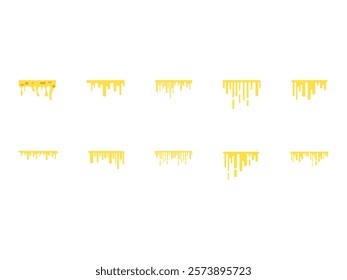 Cheese Melting Design Element Set