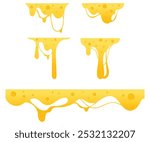 Cheese melting  vector Illustration design