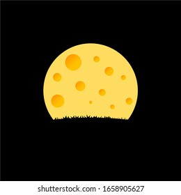 Plantilla de inspiraciones con el logotipo de la luna de queso