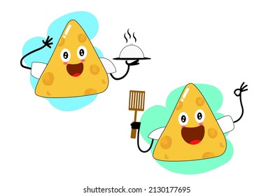 cheese with multiple expressions cute