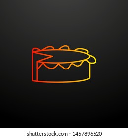Cheese nolan icon. Elements of fast food set. Simple icon for websites, web design, mobile app, info graphics