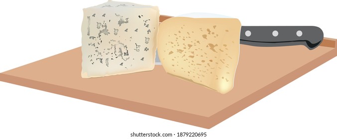 queso en el tablero de compras