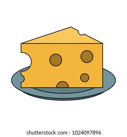Cheese on dish