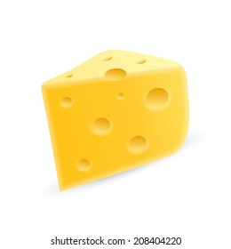 cheese on a white