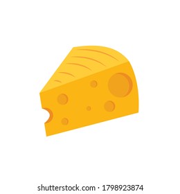 Queso de fondo blanco. Diseño del logotipo de queso.