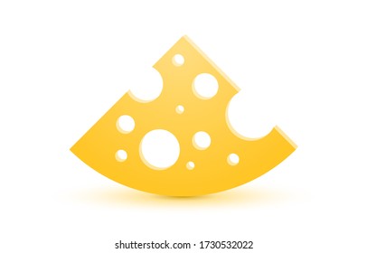 Cheese organic icon, food object white background. Vector illustration
