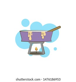 Cheese, pan, mozzarella icon. Element of color cheese icon