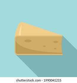 Käse-Parmesan-Symbol. Flache Illustration von Käse parmesan Vektorsymbol für Webdesign