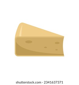 Cheese parmesan icon. Flat illustration of Cheese parmesan vector icon for web design isolated