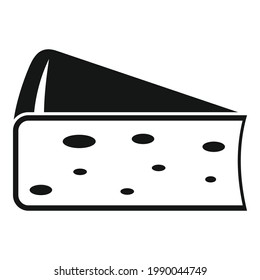 Cheese parmesan icon. Simple illustration of Cheese parmesan vector icon for web design isolated on white background