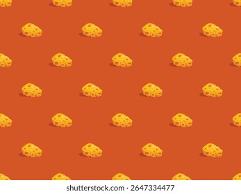 cheese parmesan yellow cartoon fun pattern seamless background menu fresh snack element icon milk
