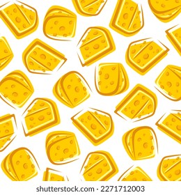 Cheese pattern background set. Collection icon cheese. Vector