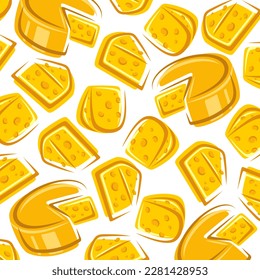 Cheese pattern background set. Collection icon cheese. Vector