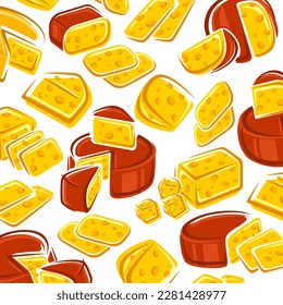 Cheese pattern background set. Collection icon cheese. Vector