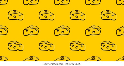Cheese pattern background set. Collection icon cheese. Vector