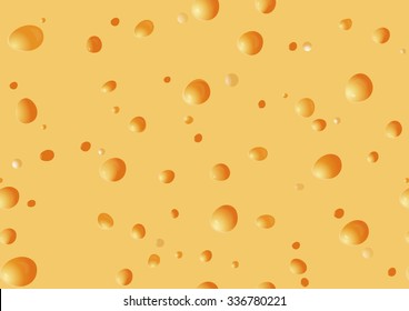 Cheese pattern, texture. Vector illustration