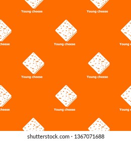 Cheese pattern vector orange for any web design best