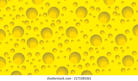 cheese pattern in yellow. background pattern vector. Texture design.