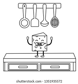 cheese piece cartoon