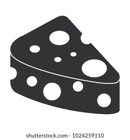 cheese piece isolated icon