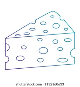 cheese piece isolated icon