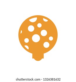 Cheese piece vector icon